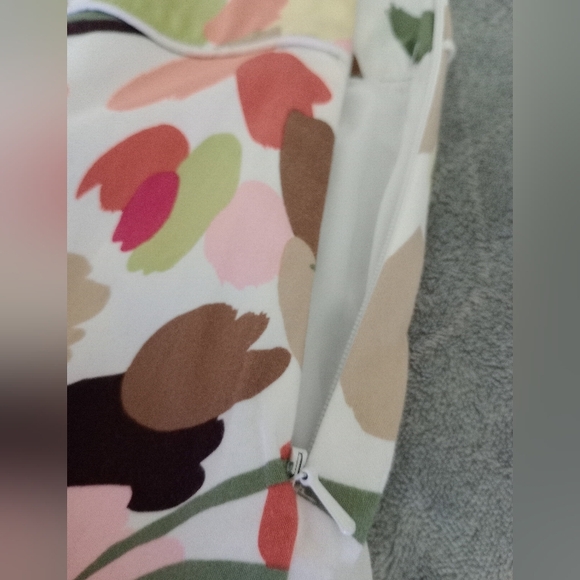 Talbots Women's Pink and Black Midi A-Line Skirt Size 16 - Picture 6 of 9